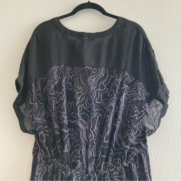 NWT All Saints Isme Palmer Dress in Oil Black - Picture 11 of 13